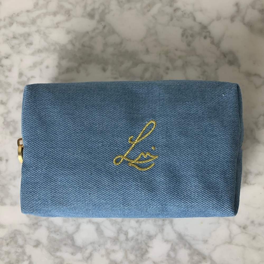Lisa Eldridge Denim Makeup Bag